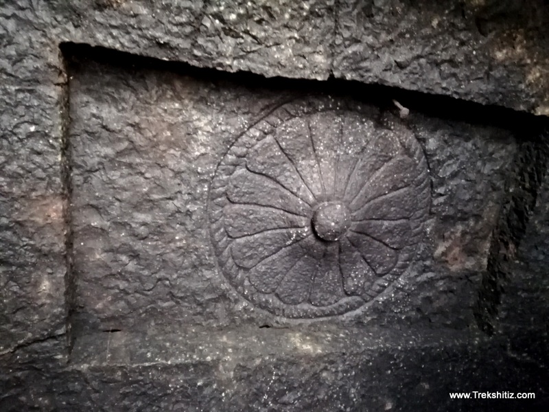 Carving on ceiling of Nandi mandap Mallikarjun Temple Vilasgad (Mallikarjun)